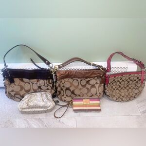 Coach bag bundle lot of 5